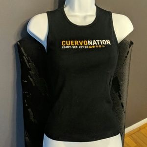 Black Cuervo Nation beater tank top